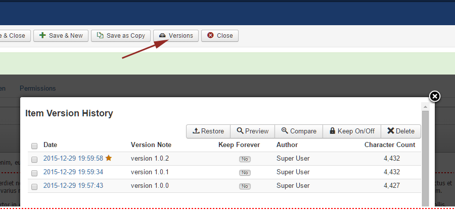 joomla-article-version-history